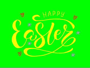 Happy easter lettering logo  Template for easter cards,invitations, badges, stickers, prints. JPG
