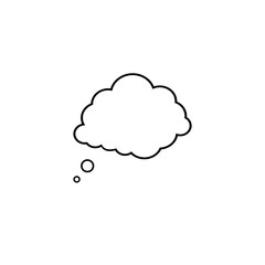 Thought bubble vector icon
