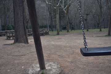 Columpio, parque para niños, diversión 