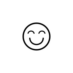 Emoji Happy Icon Vector Illustration