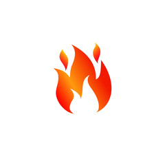 Fire icon. Flame sign icon - stock vector