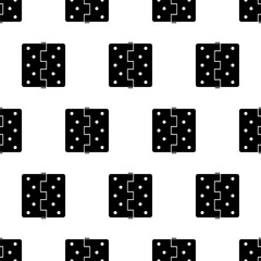 Door Hinge Icon Seamless Pattern, Door Hinge Connects Door With Door Frame