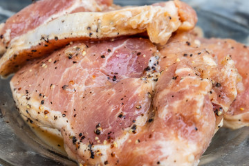 Marinated pork