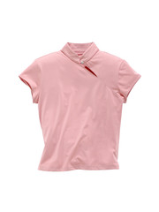 sleeveless blouse pink isolated on white background