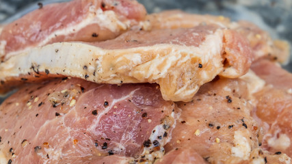 Marinated pork chop