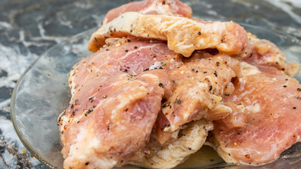 Marinatting pork belly 