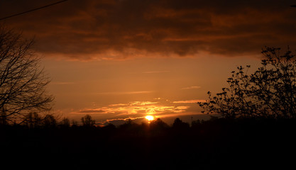 Sun rise Sun set sky horizon