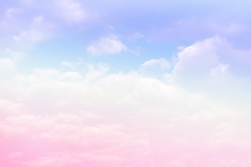 Sun and cloud background with a pastel colour