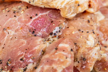 Marinated pork