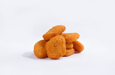 nuggets on white background