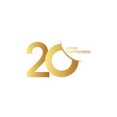 20 Years Anniversary Vector Template Design Illustration