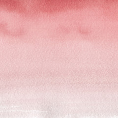 Red ink and watercolor texture on white paper background. Paint leaks and ombre effects. Hand painted abstract image.
