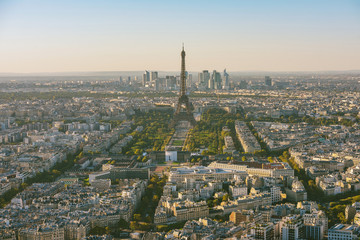 Paris, Eiffel tower at evening, France, Europe