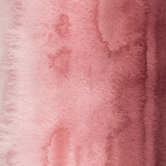 Red ink and watercolor texture on white paper background. Paint leaks and ombre effects. Hand painted abstract image.