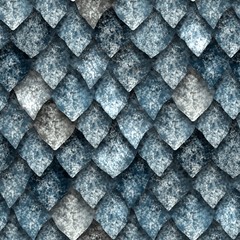 Seamless texture of dragon scales, reptile skin background