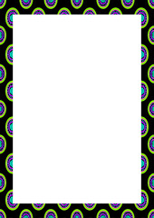 Blank Frame With Patterned Design Borders