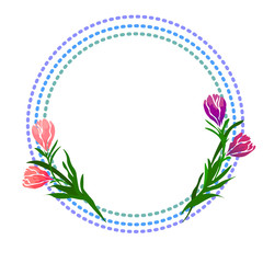 Greeting card, can be used as invitation card for wedding, birthday and other holiday and summer background. Vector illustration.