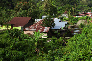 Fototapeta na wymiar village, Sumatra, Indonesia