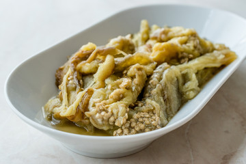 Homemade Eggplant Paste Baba Ganoush / Aubergine Dip.