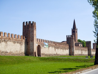 Fototapeta na wymiar Montagnana city ancient walls