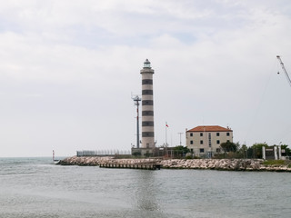 Jesolo lightouse for access to the port