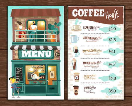 Coffee house menu