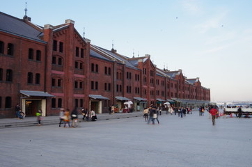 Naklejka premium 赤レンガ倉庫