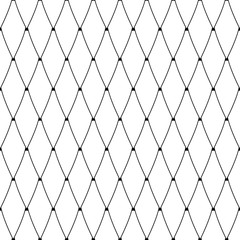 Seamless diamonds pattern. Lattice mesh texture.