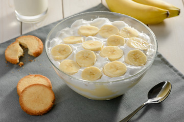 Bowl of whipped heavy cream