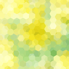 Fototapeta na wymiar Background of pastel green, yellow geometric shapes. Mosaic pattern. Vector EPS 10. Vector illustration