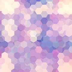 Fototapeta na wymiar Abstract background consisting of pastel pink hexagons. Geometric design for business presentations or web template banner flyer. Vector illustration
