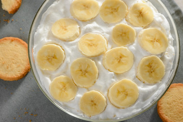 Top view on heavy cream