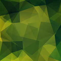 Plakat Abstract background consisting ofgreen triangles. Geometric design for business presentations or web template banner flyer. Vector illustration