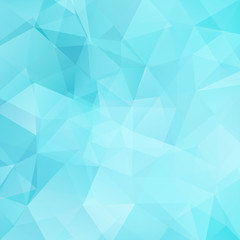 Obraz premium Background of geometric shapes. Blue mosaic pattern. Vector EPS 10. Vector illustration
