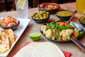 Vegetarische Gemüse Pfanne Essen