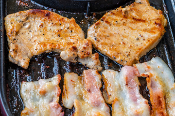 marinated pork steak