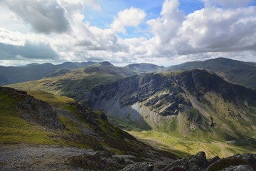 Shadows rolling across the slopes of Fleethwith Pike