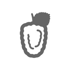 Blackberry bramble outline icon. Black Berry fruit