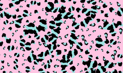 Leopard print design. Animal skin pattern.
