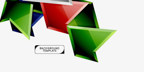 Triangular low poly background design, multicolored triangles. Vector