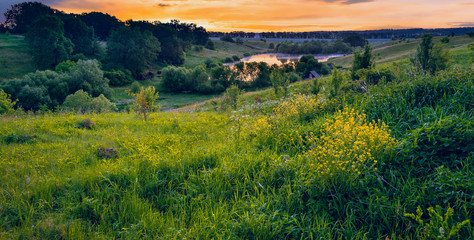 Morning on a river