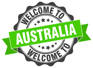 Australia round ribbon seal