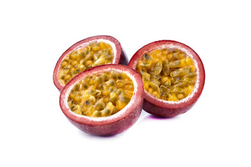 Passionfruit passion fruit maracuja isolated on white background as package design element - Изображение