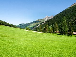 Fototapeta na wymiar Natural panorama of the valley
