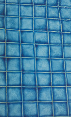 classic blue mosaic tile in the pool
