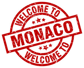 welcome to Monaco red stamp