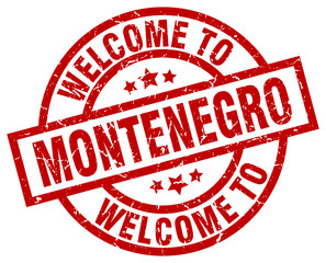 welcome to Montenegro red stamp