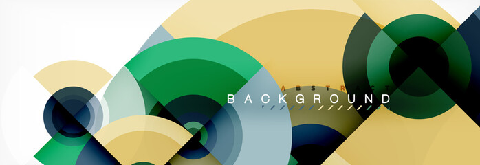 Fototapeta premium Abstract background circle design