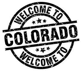 welcome to Colorado black stamp