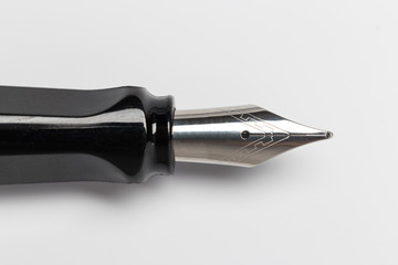 Fountain pen isolated on white background
